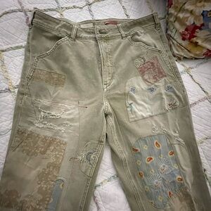 Pilcro patchwork carpenter jeans size 31